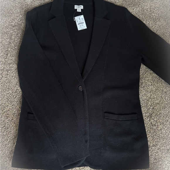 J. Crew Factory Black Knit Blazer - Picture 1 of 2